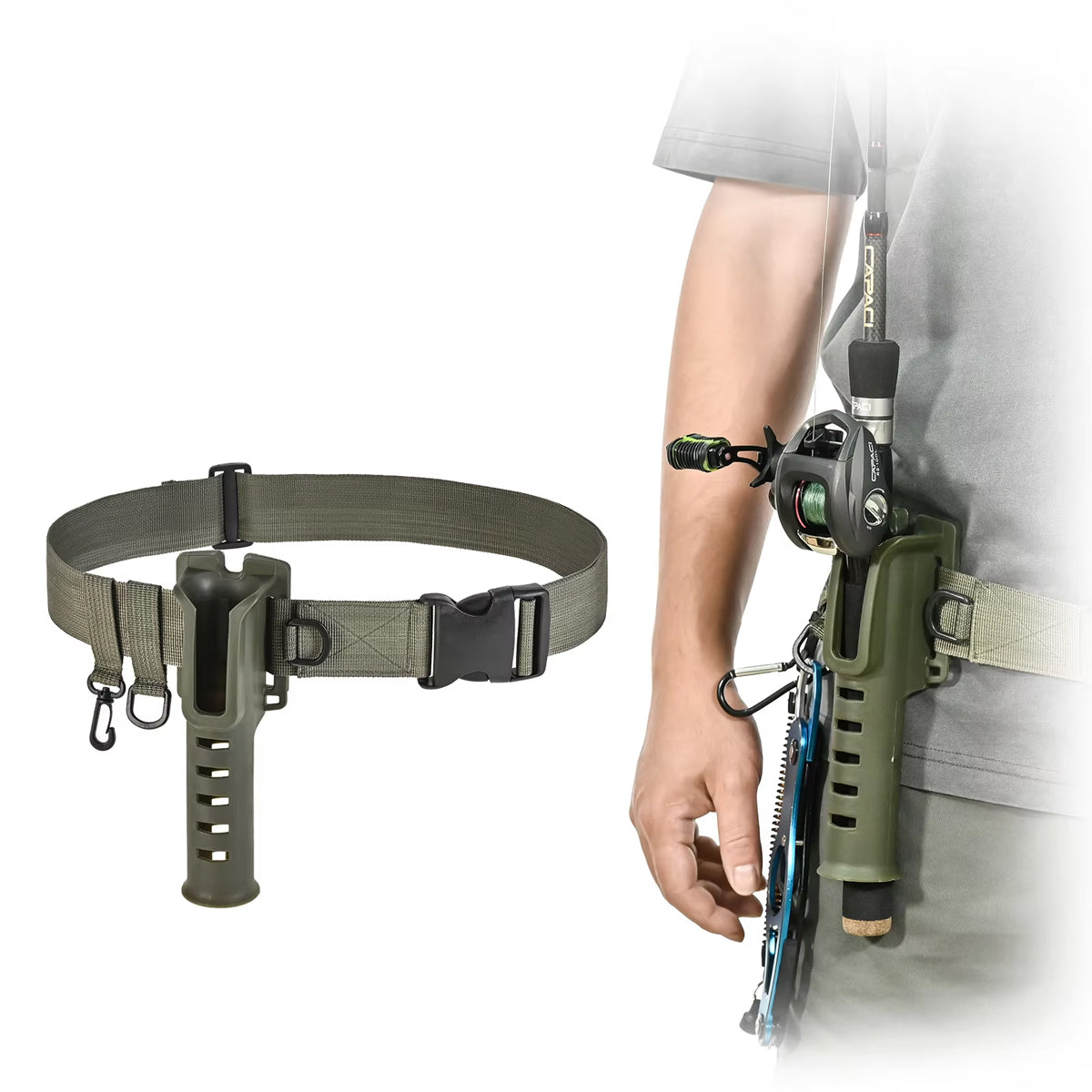 Portable Fishing Rod Holder Waist Belt