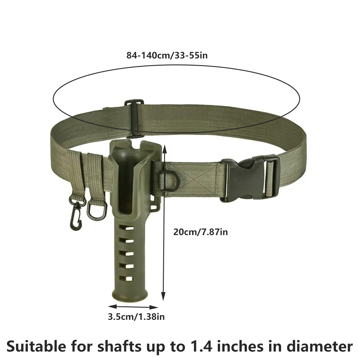 Portable Fishing Rod Holder Waist Belt