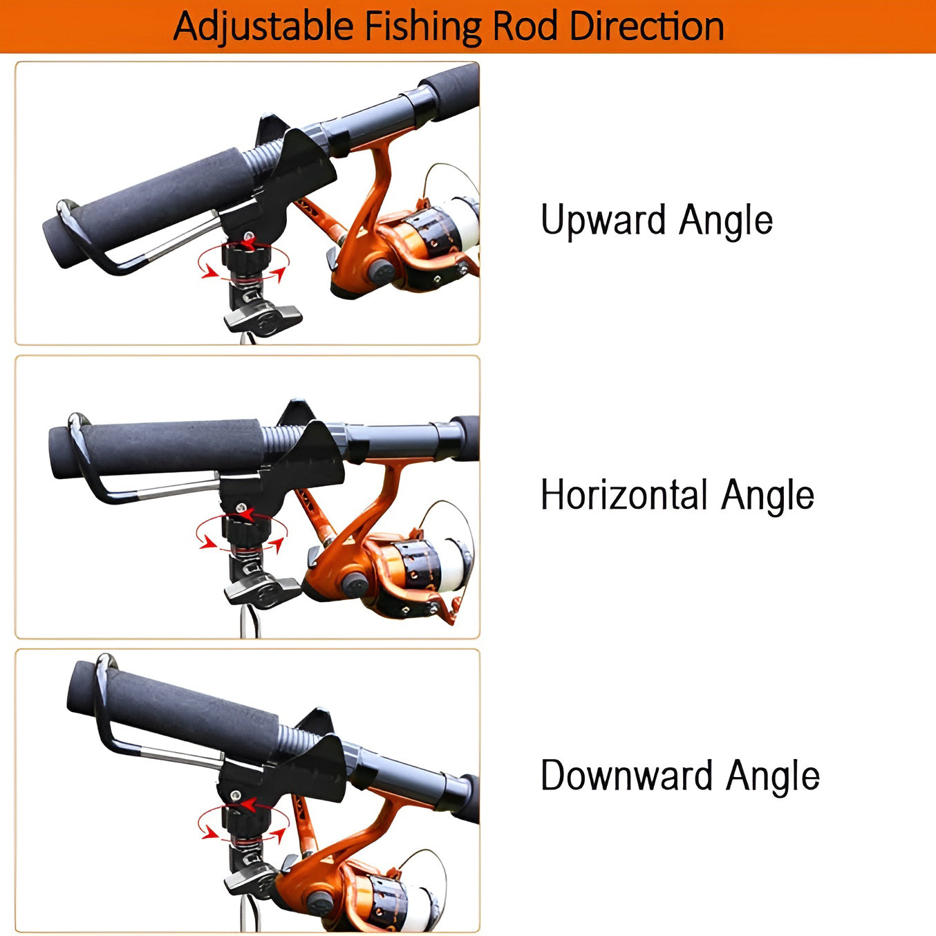 Fishing Rod Bracket Setter Pole Stand Hook Holder Rack Tip-Up Ground Fishing Rod