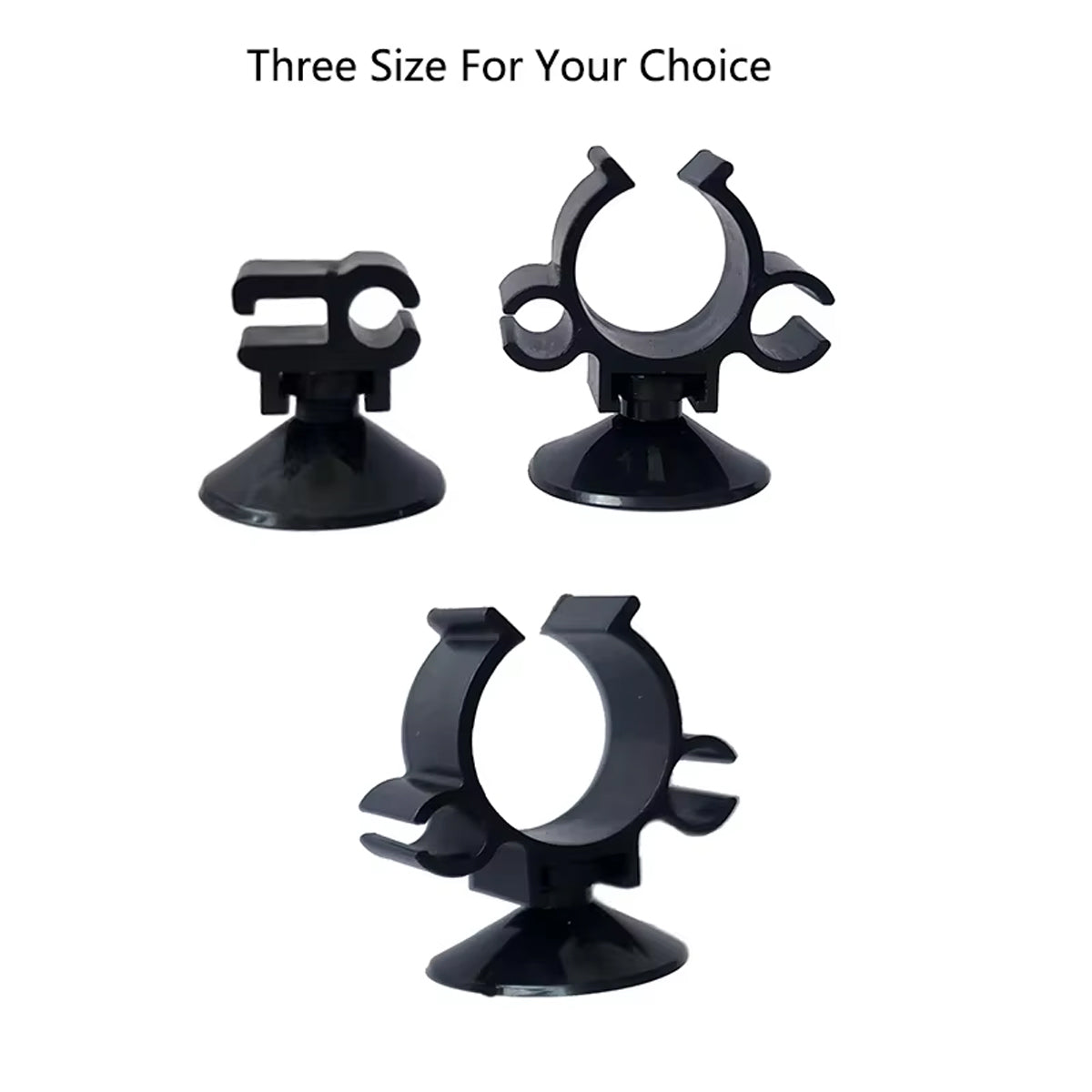 10PCS Double Buckle Aquarium Suction Cup Holders Tube Clips