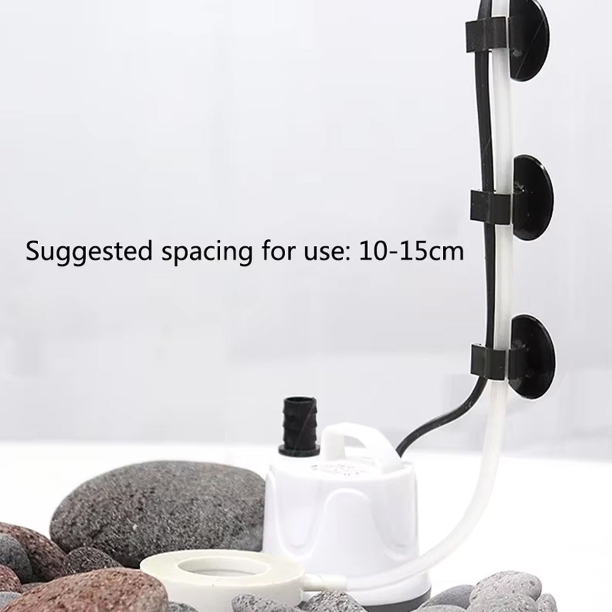 10PCS Double Buckle Aquarium Suction Cup Holders Tube Clips