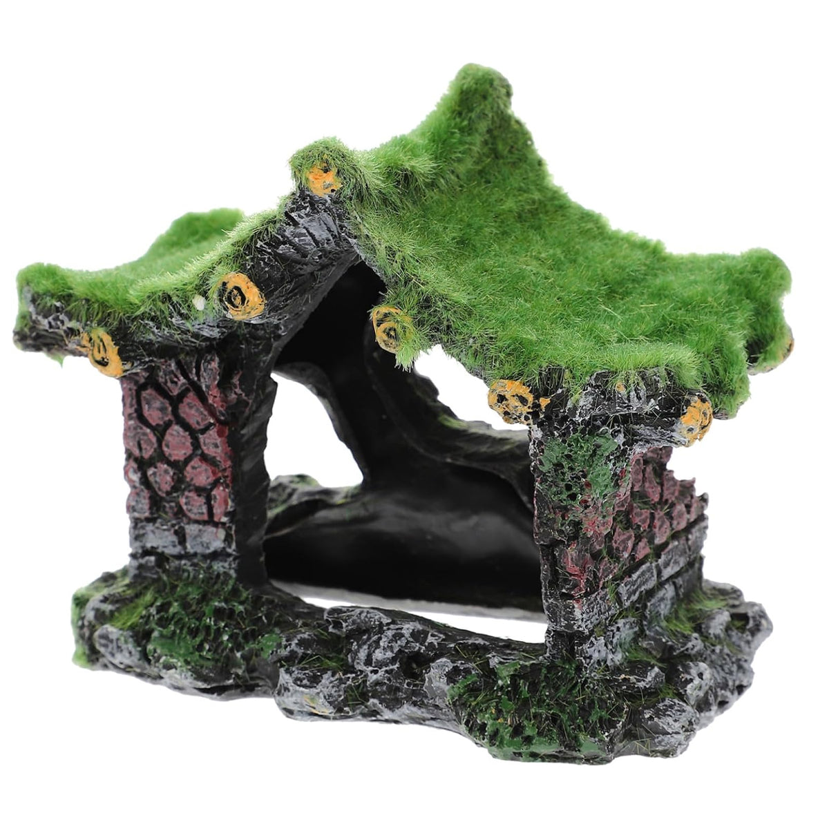 Resin Hollow House Aquarium Ornament