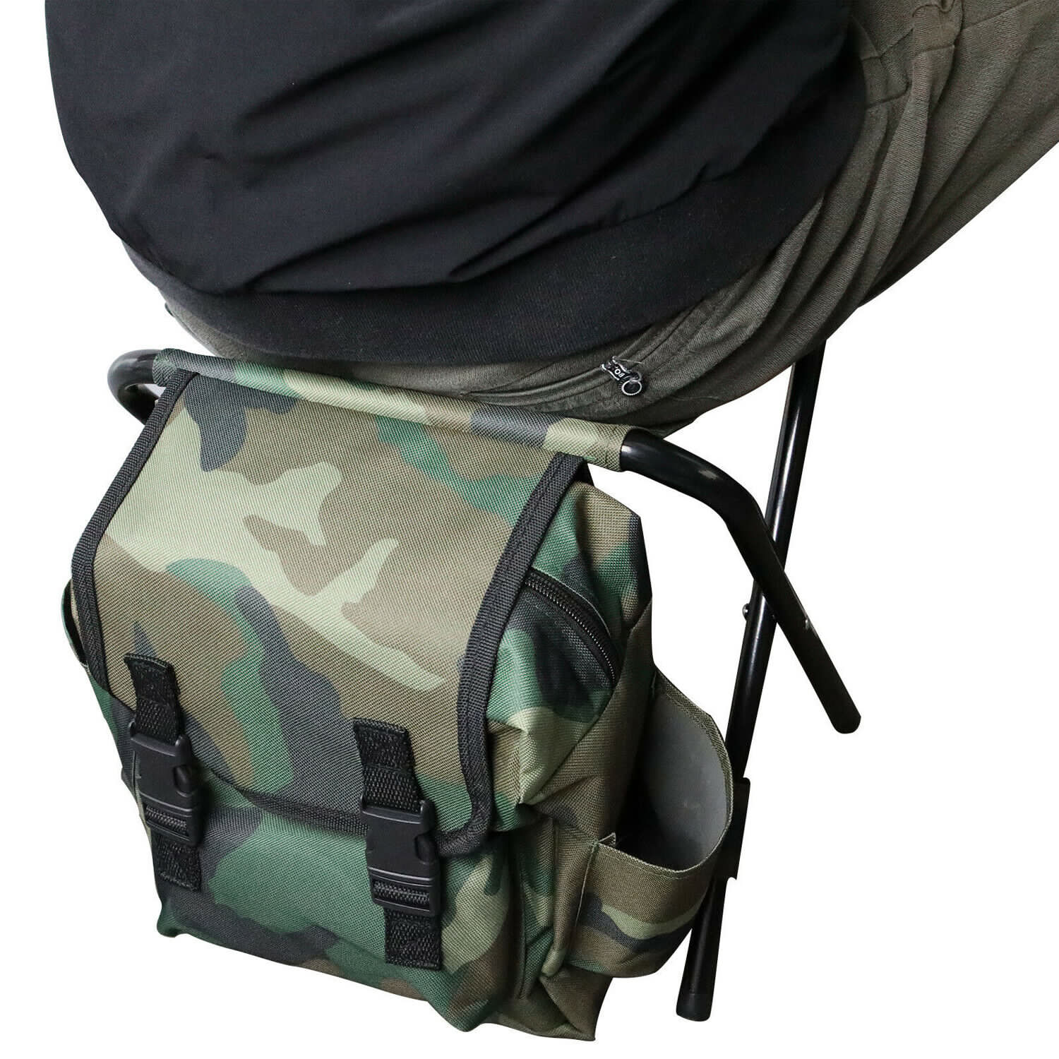 Outdoor Folding Chair Multi Functional Portable Camping Fishing Bag Stool Seat