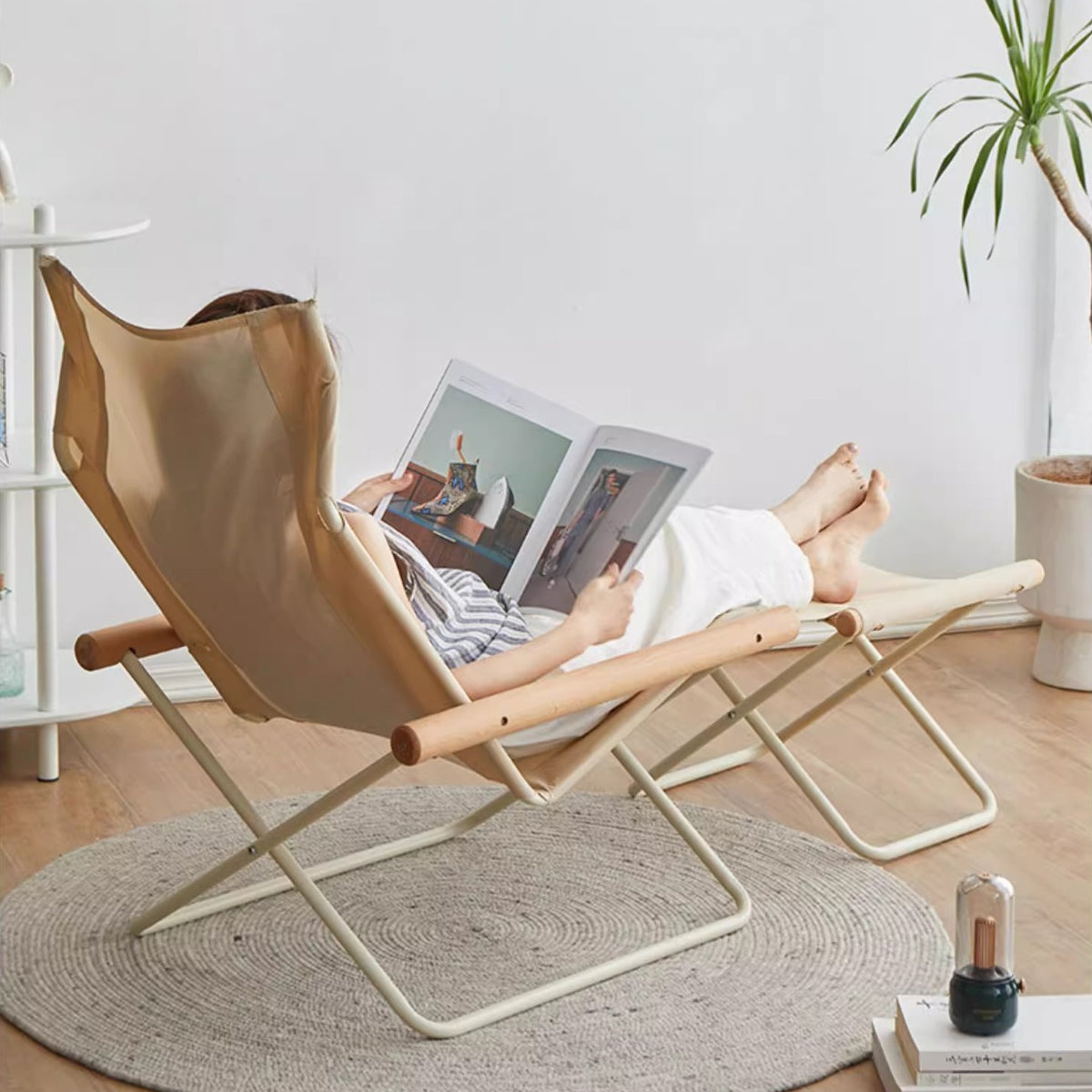 Portable Outdoor Folding Picnic Chair CampingChair Breathable Durable 50*60*80cm