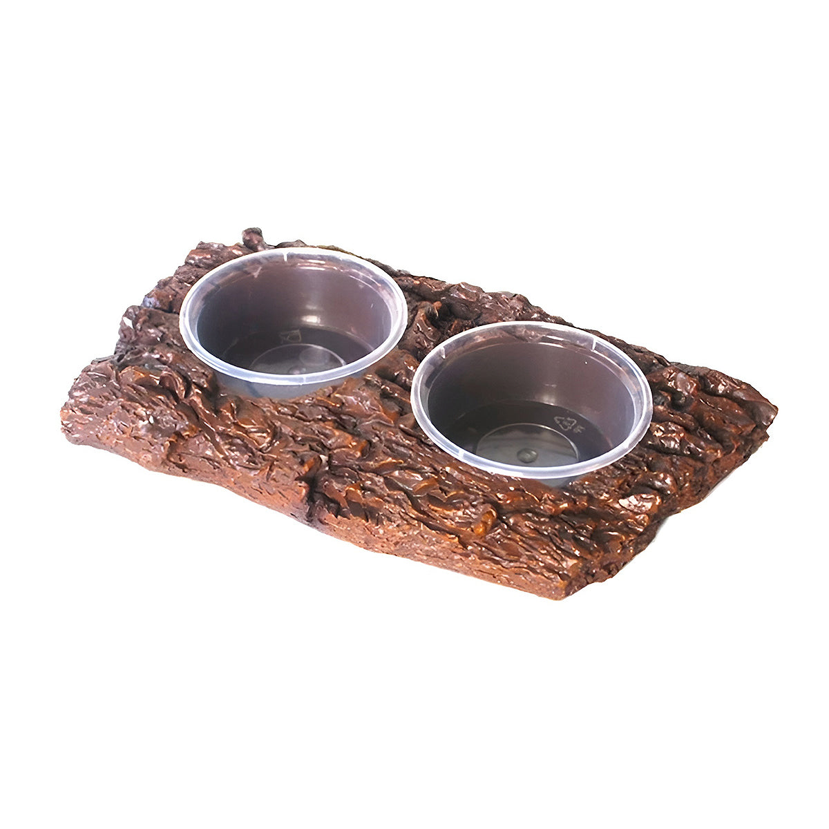 Resin Reptile Feeding Basin with Natural Rock Design