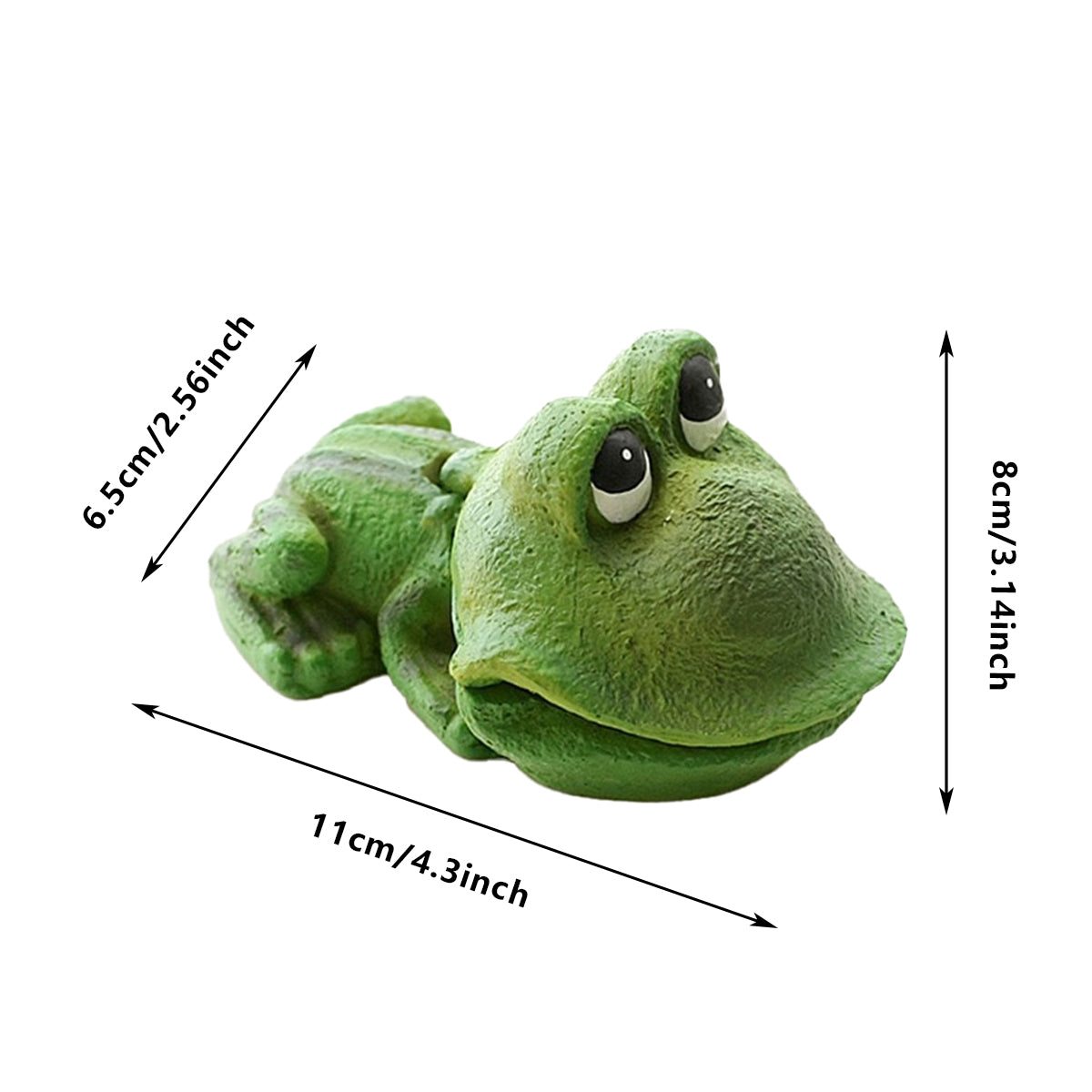 Aquarium Frog Ornament Cute Frog Decor for Fish Tank with Air Bubble Feature