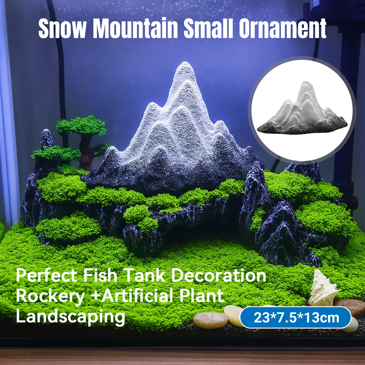 Resin Snow Mountain Ornament Creative Rockery Landscape Decor