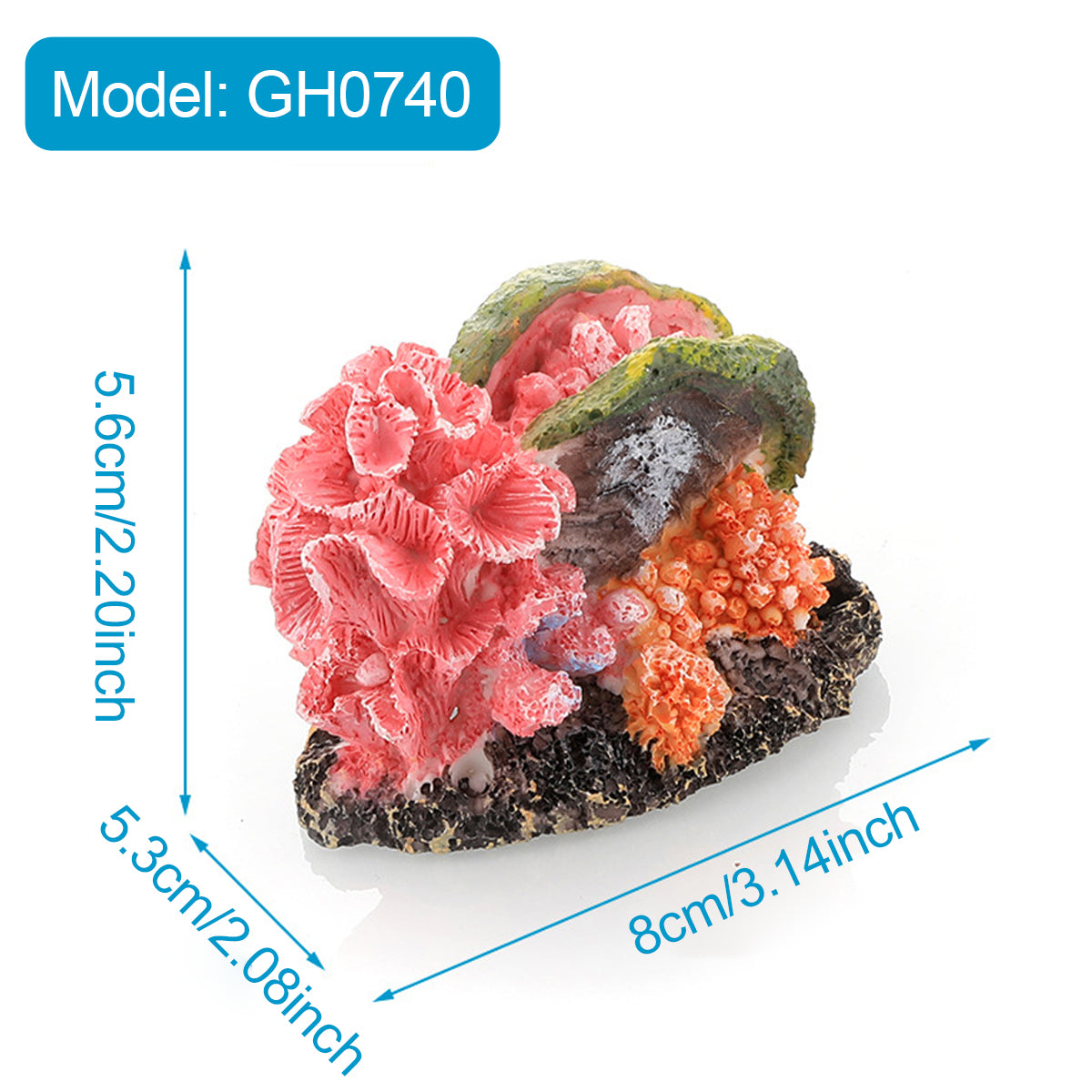 Simulation Coral Aquarium Decoration Resin Reef Ornament