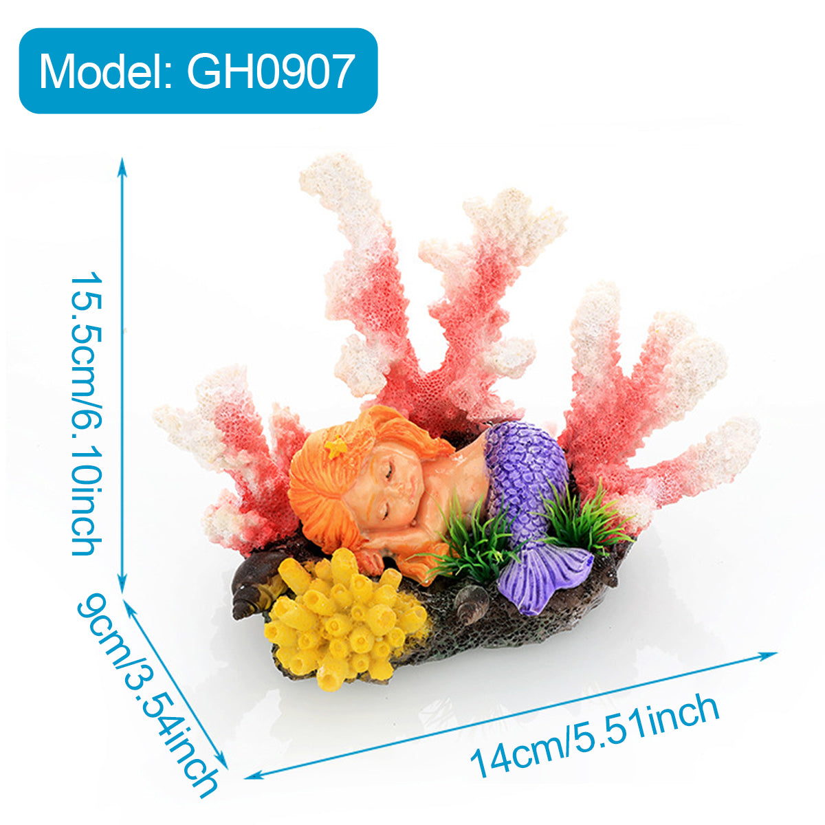 Simulation Coral Aquarium Decoration Resin Reef Ornament