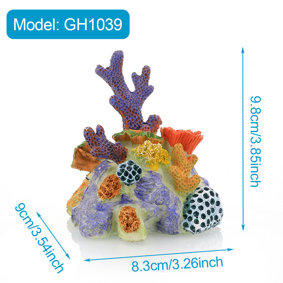 Simulation Coral Aquarium Decoration Resin Reef Ornament
