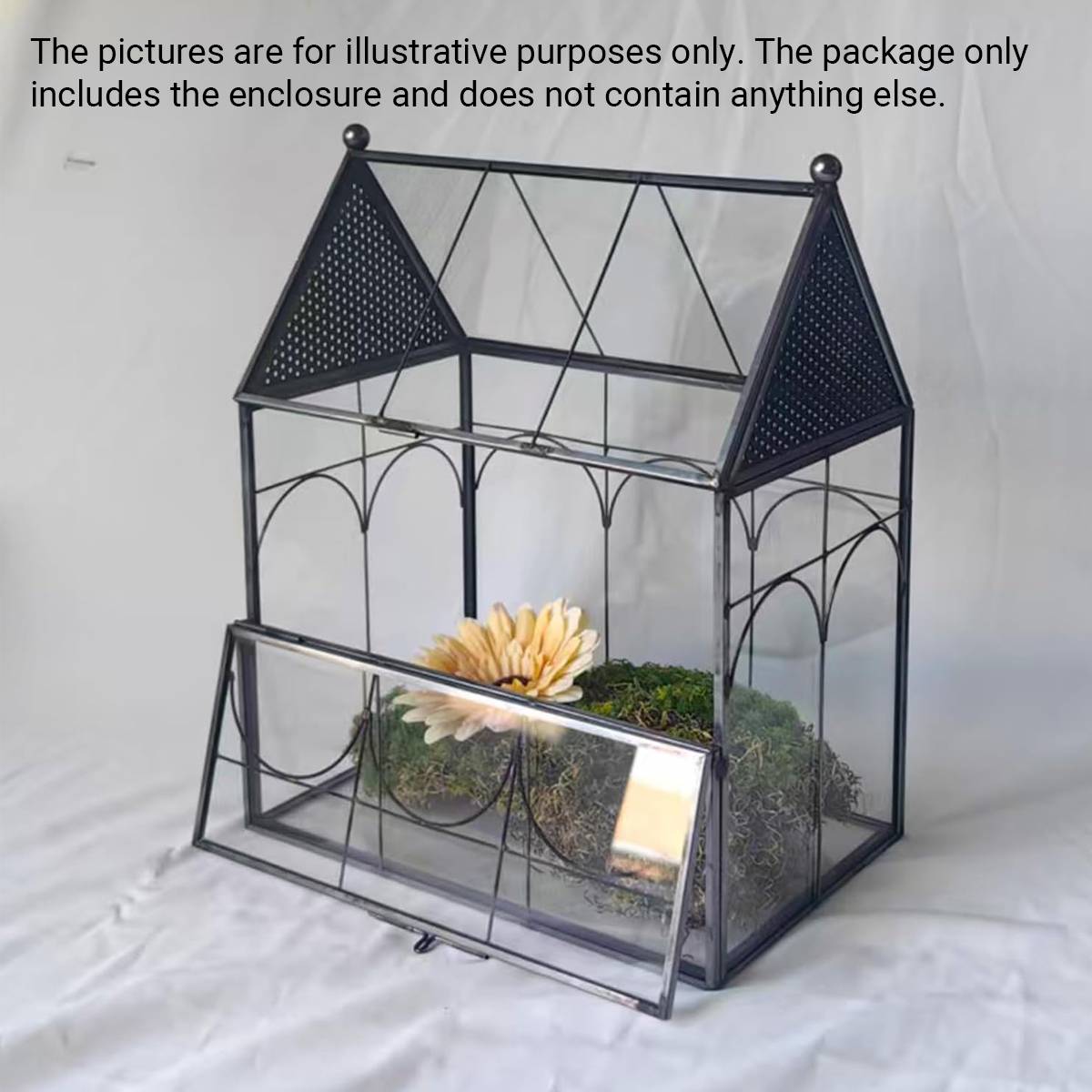 Glass Insect Terrarium Breeding Box With Ventilation