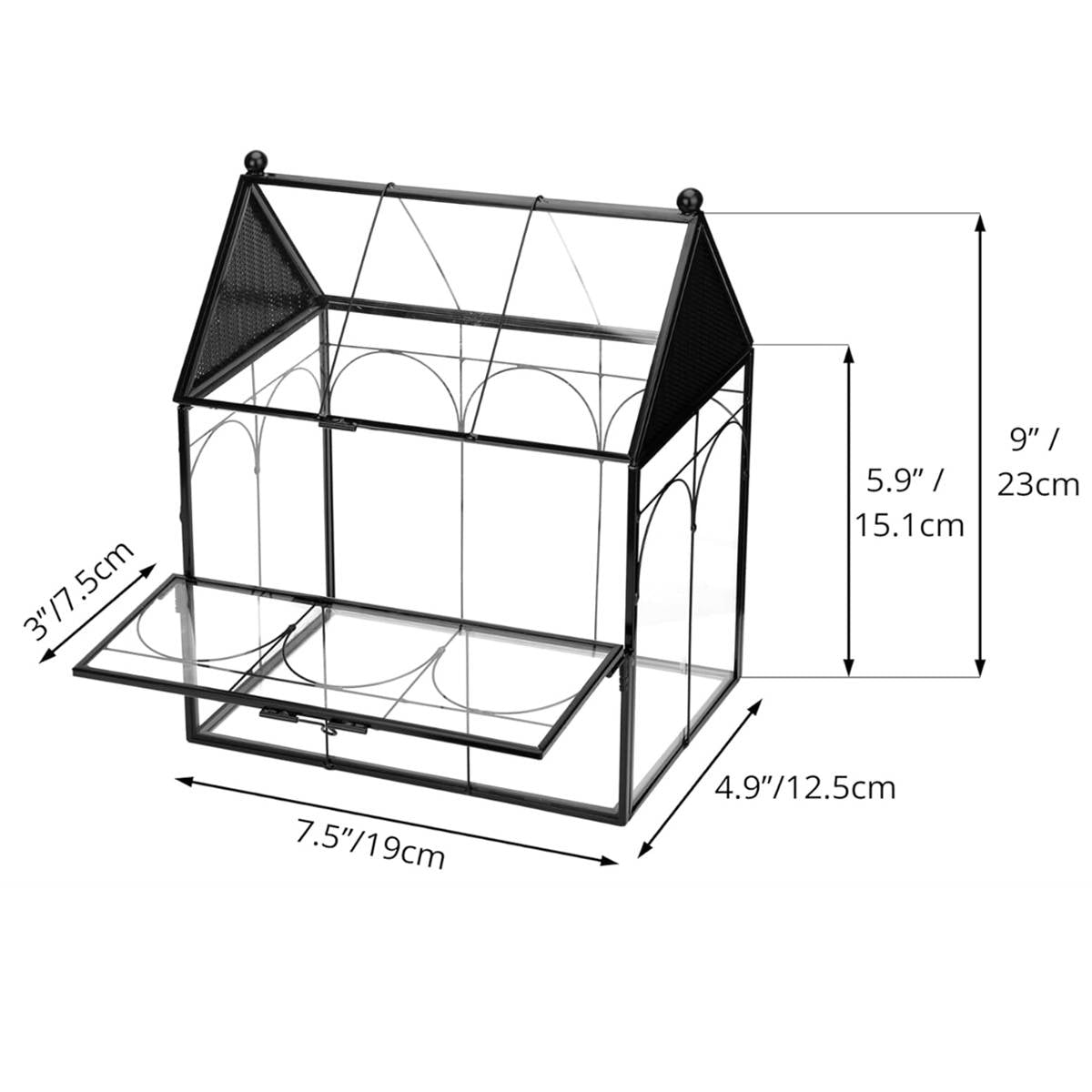 Glass Insect Terrarium Breeding Box With Ventilation