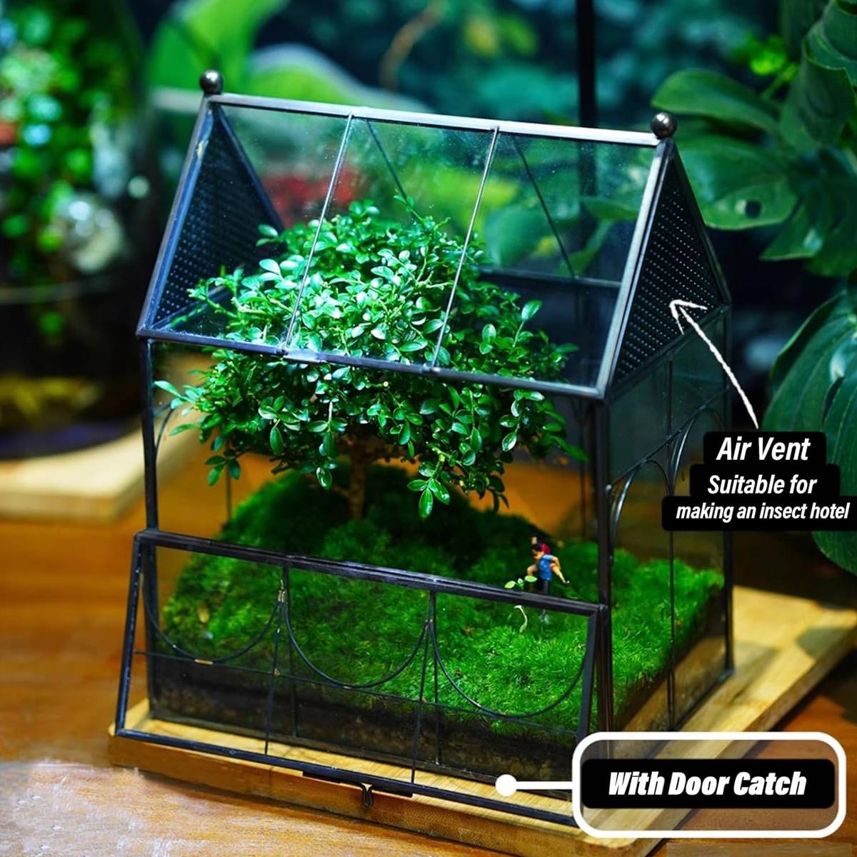 Glass Insect Terrarium Breeding Box With Ventilation