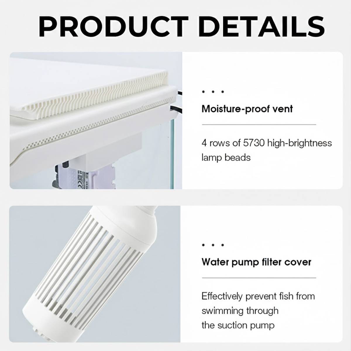 Yee Smart Glass Fish Tank With LED & Filter System
