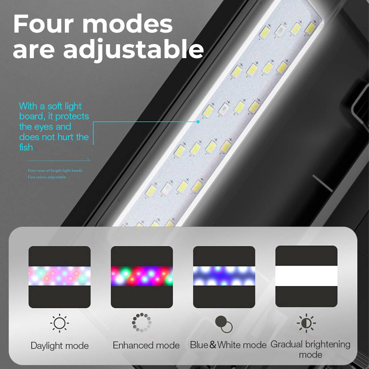 Yee Smart Glass Fish Tank With LED & Filter System