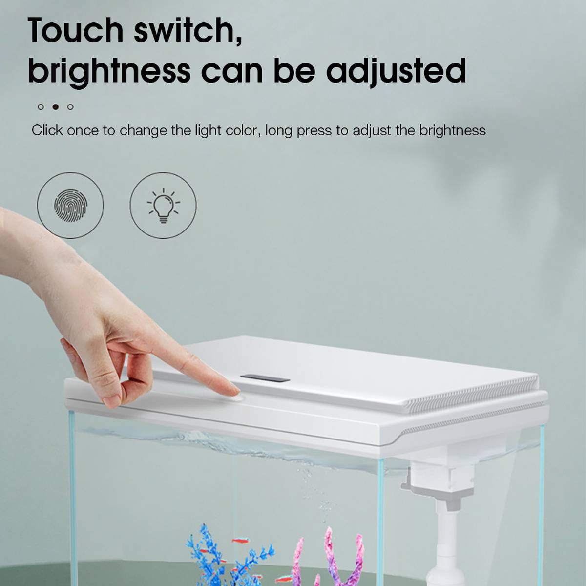 Yee Smart Glass Fish Tank With LED & Filter System