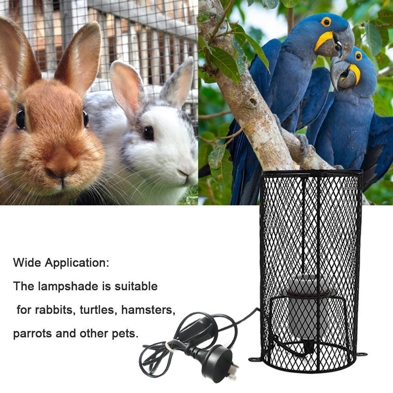 200W E27 Reptile Ceramic Heat Lamp Holder Light Bulb Switch Cage Pet Brooder