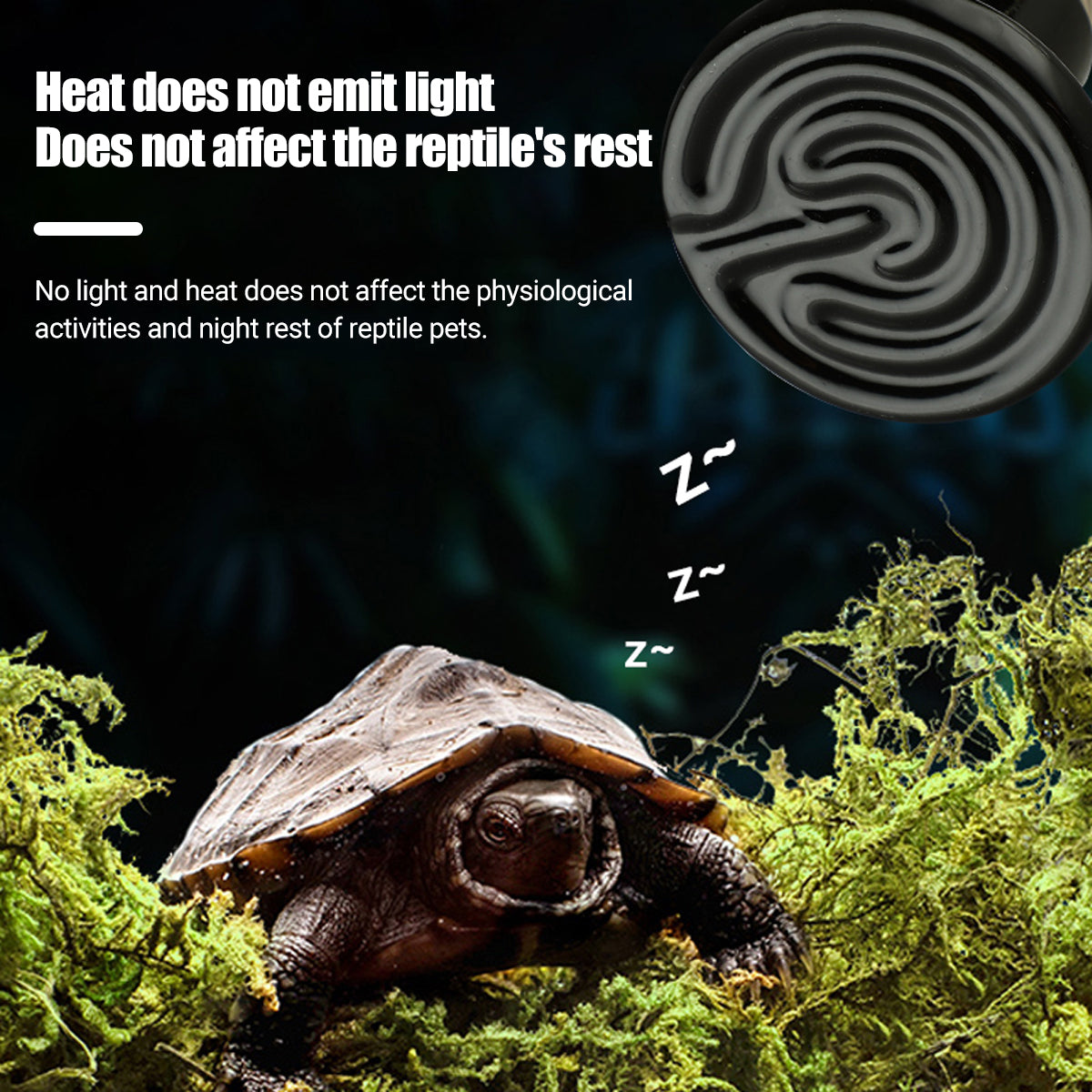 Ceramic Reptile Heat Lamp Bulb Infrared Heater (2PCS)