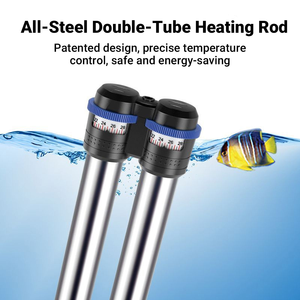 316 Stainless Steel Aquarium Heater Rod with Adjustable Temperature