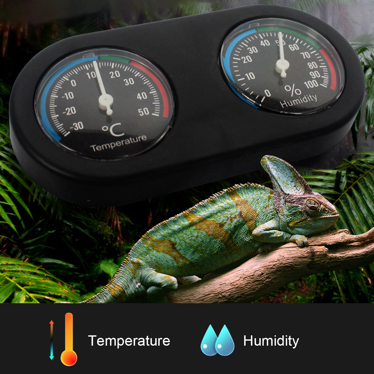 Digital Temperature and Humidity Monitor for Reptile Tank