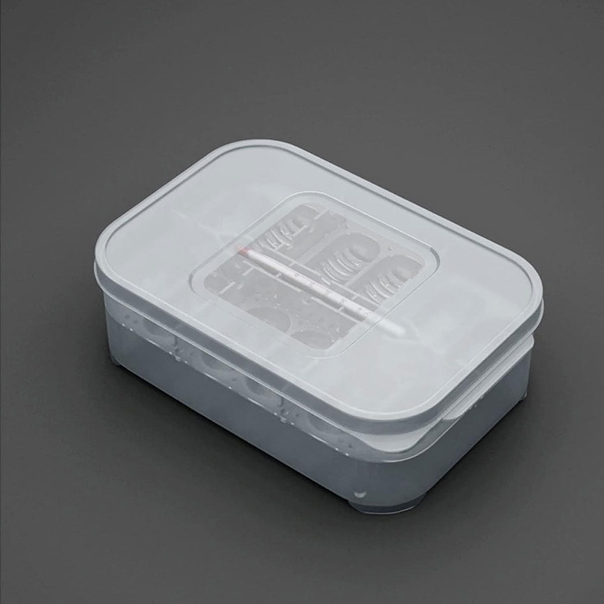 Reptile Egg Incubator Box with 12-Cell Tray and Clear Lid