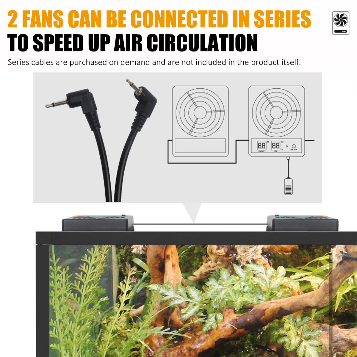 Temperature Controlled Reptile Enclosure Ventilation Fan