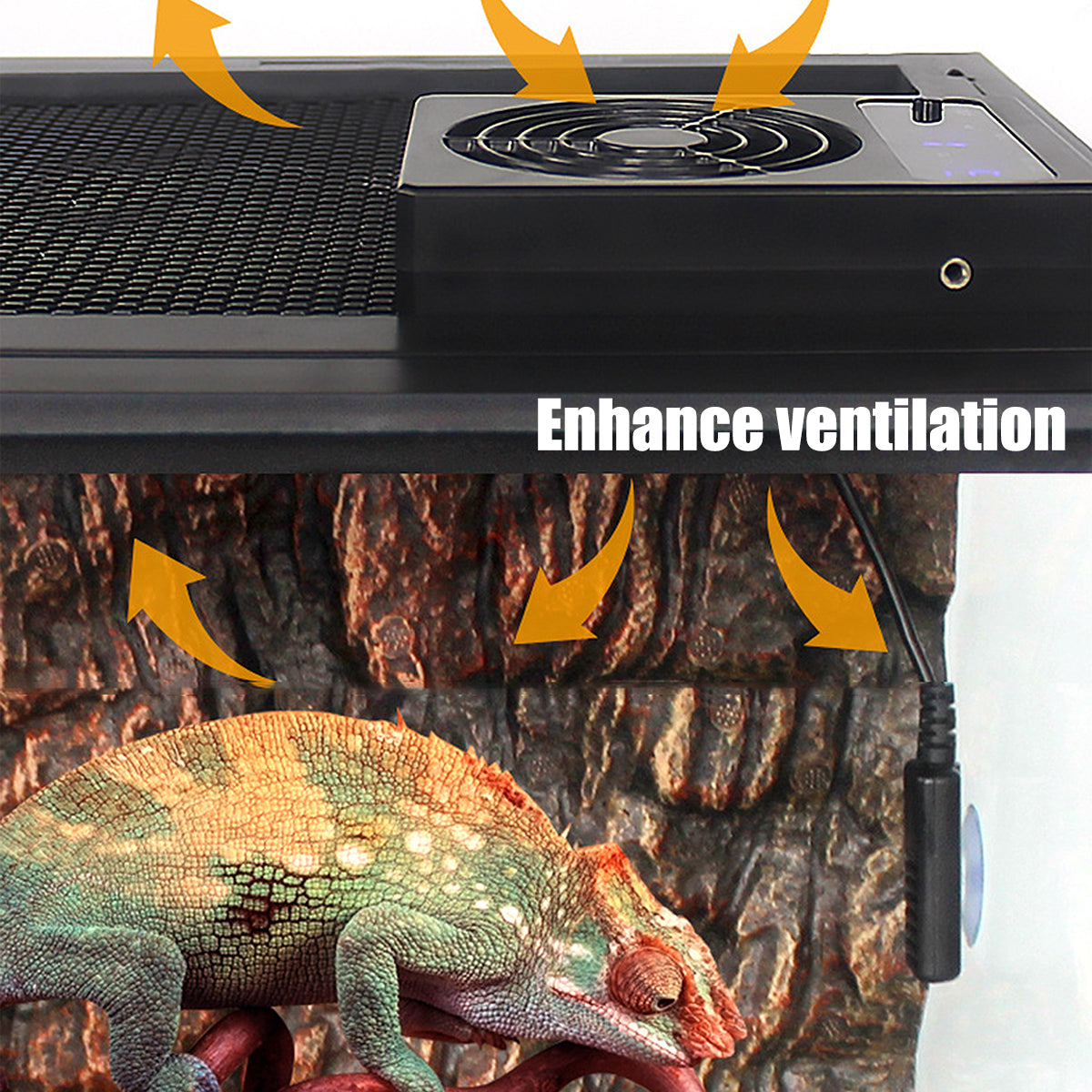 Temperature Controlled Reptile Enclosure Ventilation Fan