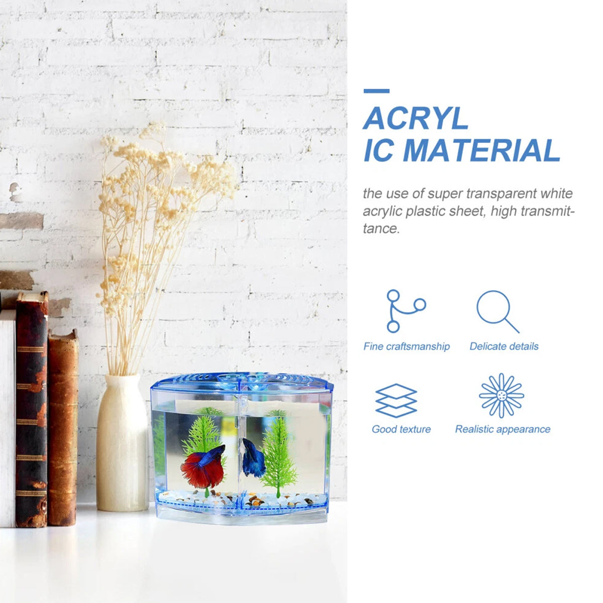 Acrylic Fish Isolation Box Transparent Breeding Tank Divider