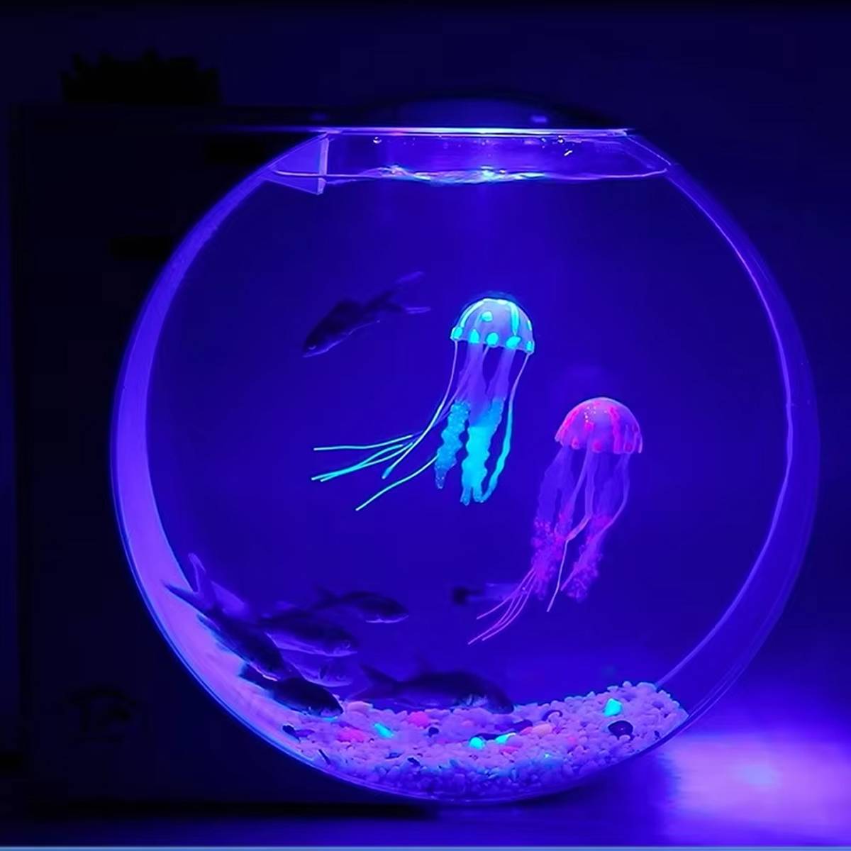Jellyfish Fish Tank LED Aquarium Desktop Mini Tank