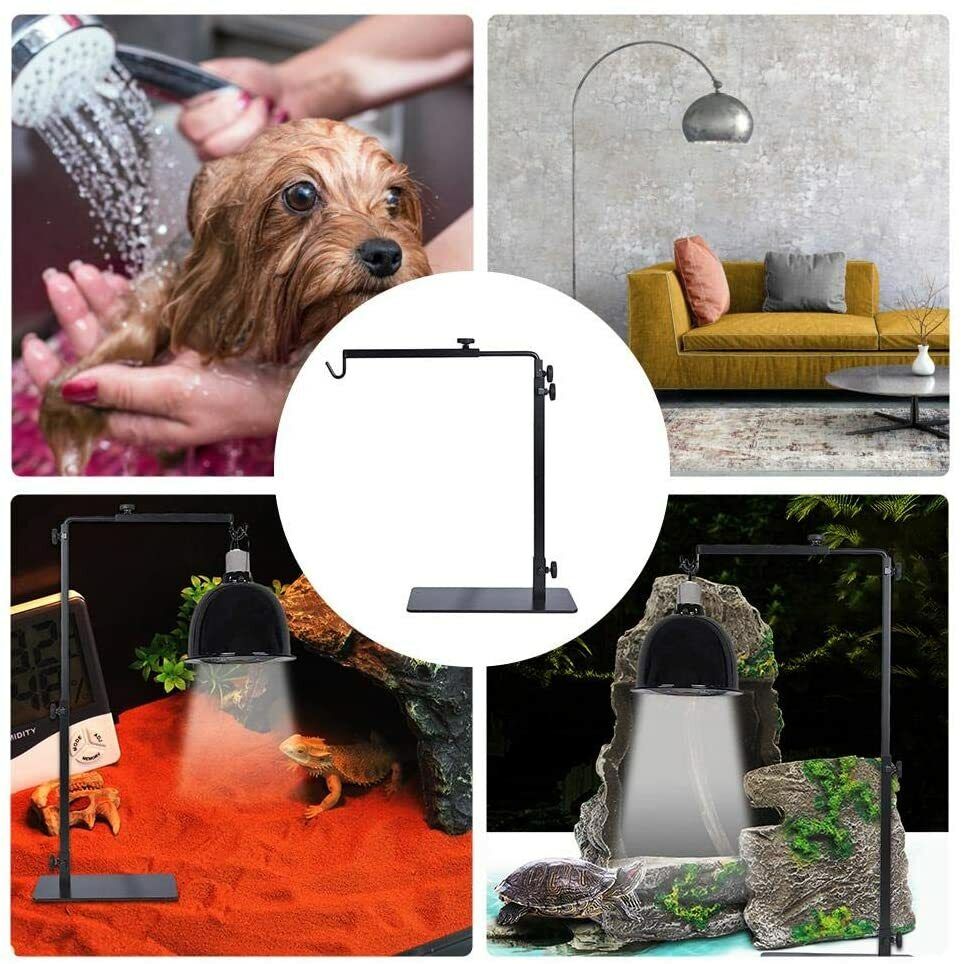 Adjustable Reptile Heat Lamp Stand for Terrariums