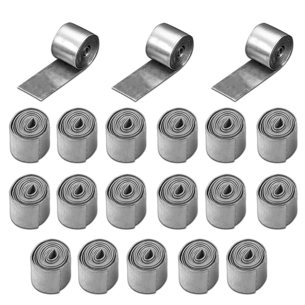 20PCS Lead Leather Rolls for Fishing Line Weight Adjustment