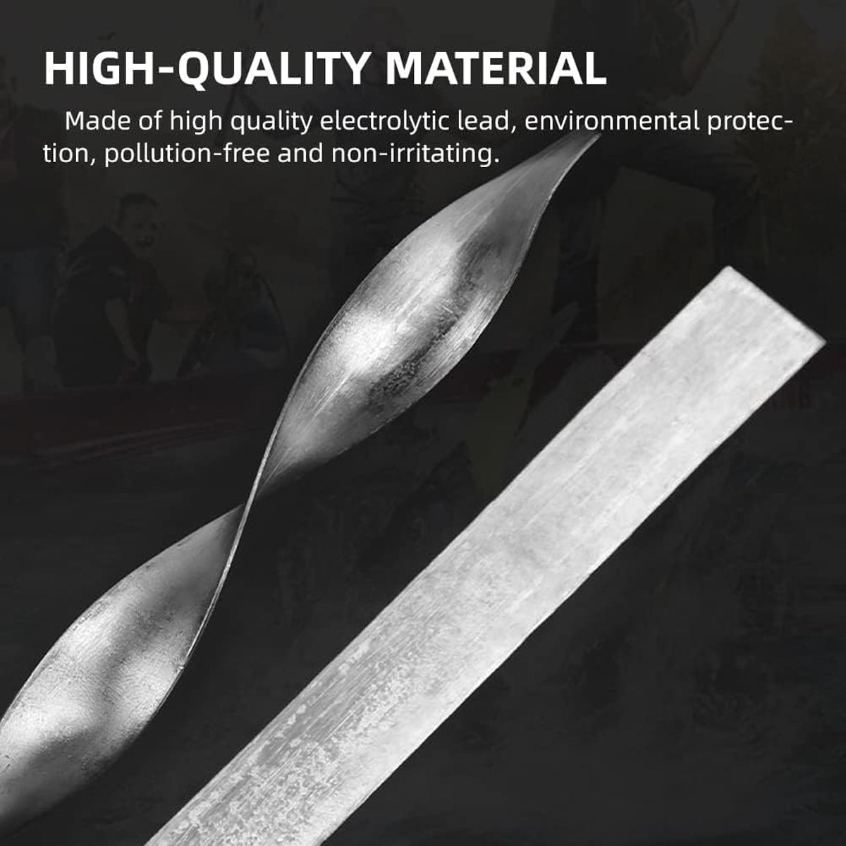 20PCS Lead Leather Rolls for Fishing Line Weight Adjustment