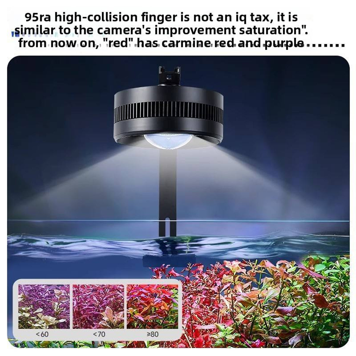 Yee LED Aquarium Light 35W Full Spectrum Clip-On Fish Tank Lamp