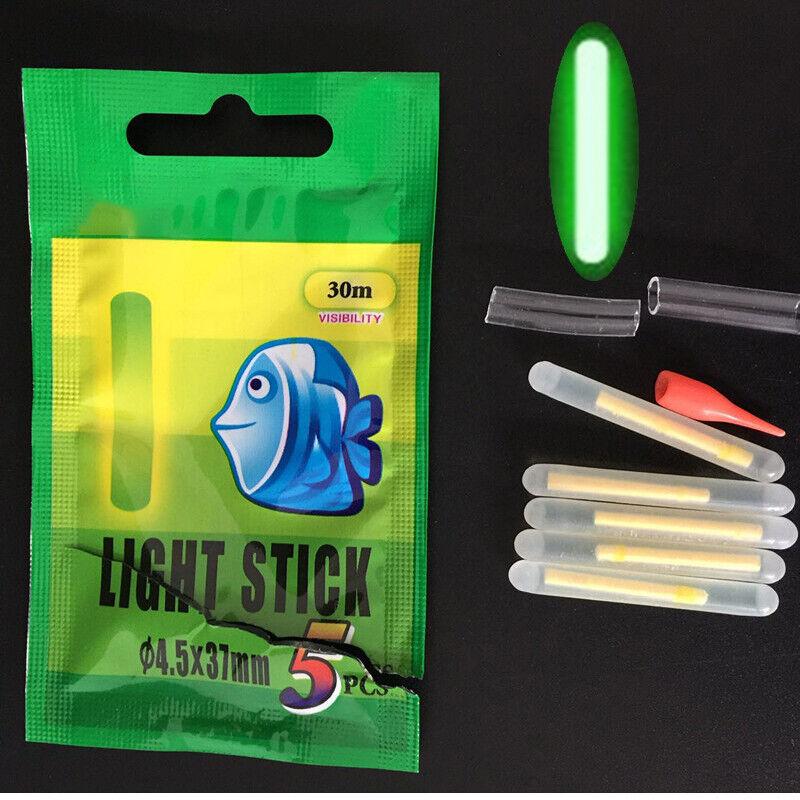 UP100x Chemical Light Fishing Fluorescent Glow Sticks Clip On the Rod Tip  Au
