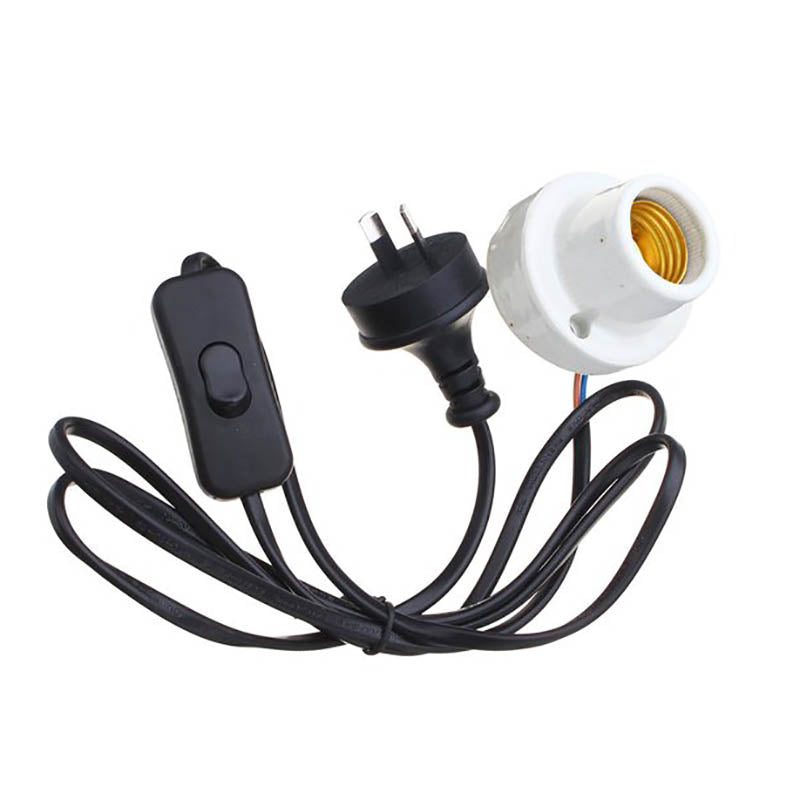 Reptile Ceramic Lamp Holder with AU Plug and Switch 1.5M Cord