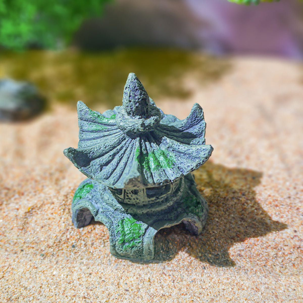 Traditional Chinese Pavilion Aquarium Decoration