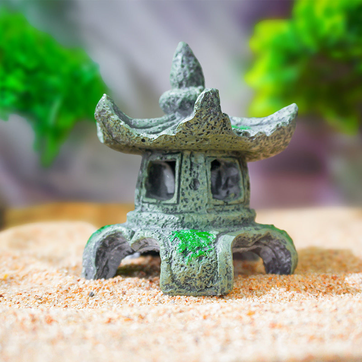 Traditional Chinese Pavilion Aquarium Decoration