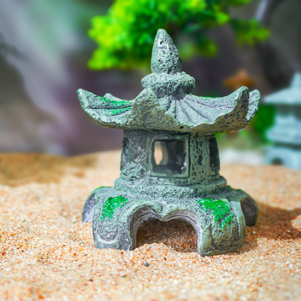 Traditional Chinese Pavilion Aquarium Decoration