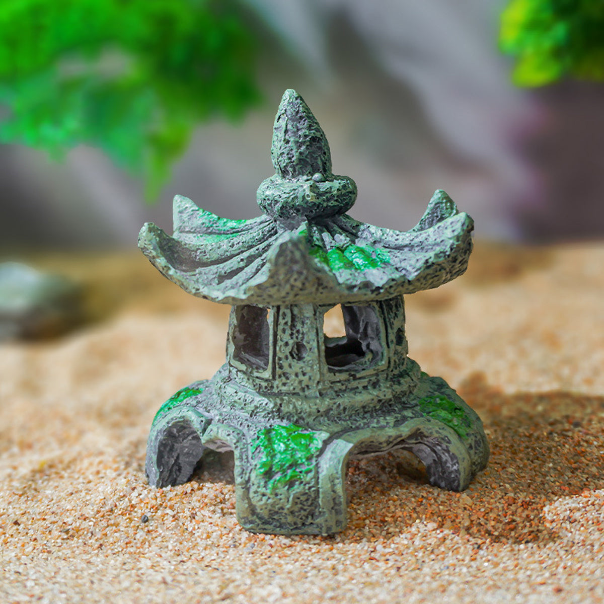 Traditional Chinese Pavilion Aquarium Decoration