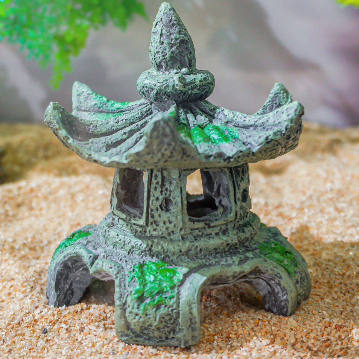 Traditional Chinese Pavilion Aquarium Decoration