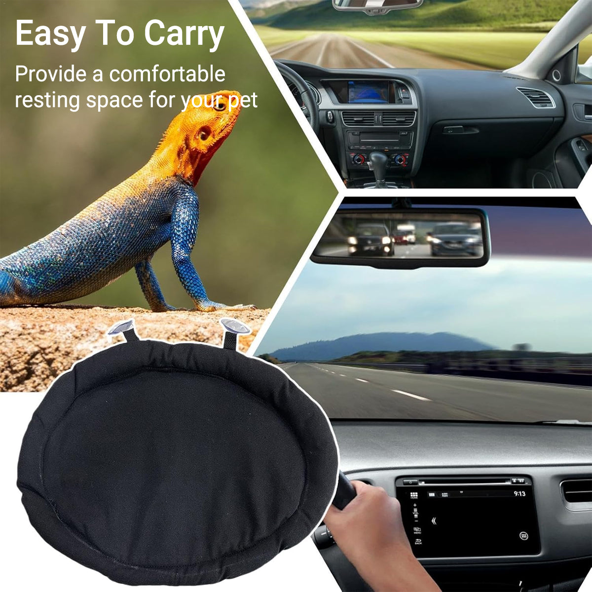 Canvas Pet Sleeping Mat Hammock With Suction Cups For Small Animals