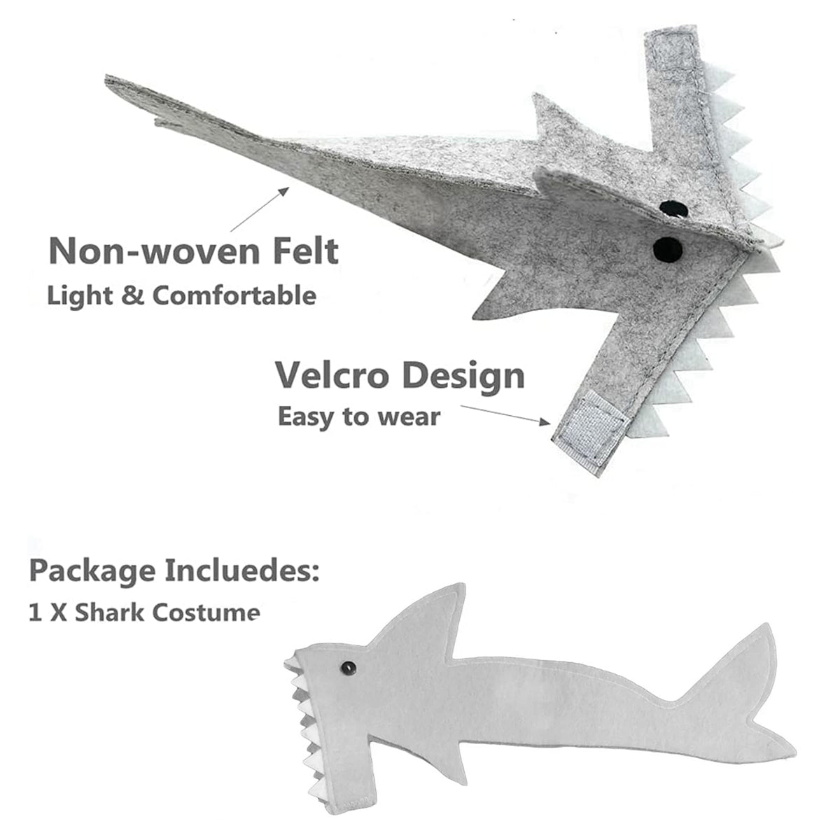 Shark Costume For Small Pets