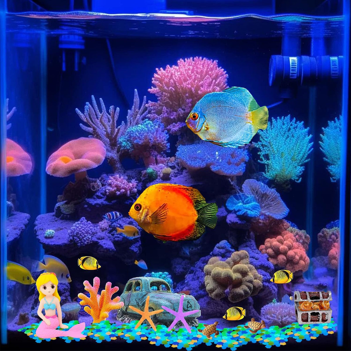 Glow-in-the-Dark Aquarium Sand Luminous Resin Decorative Gravel