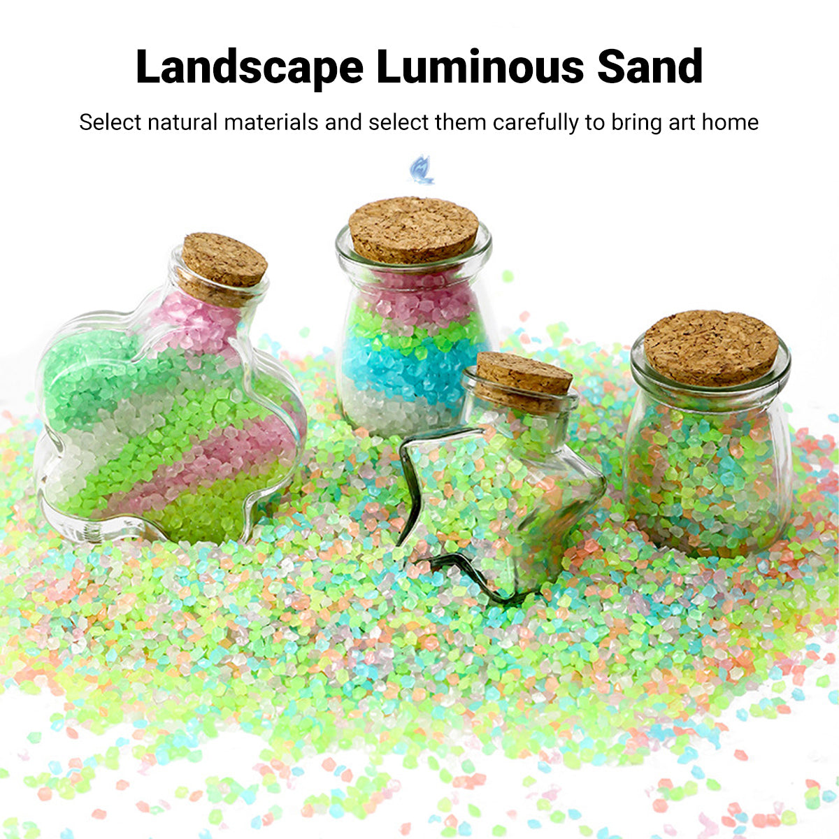 Glow-in-the-Dark Aquarium Sand Luminous Resin Decorative Gravel
