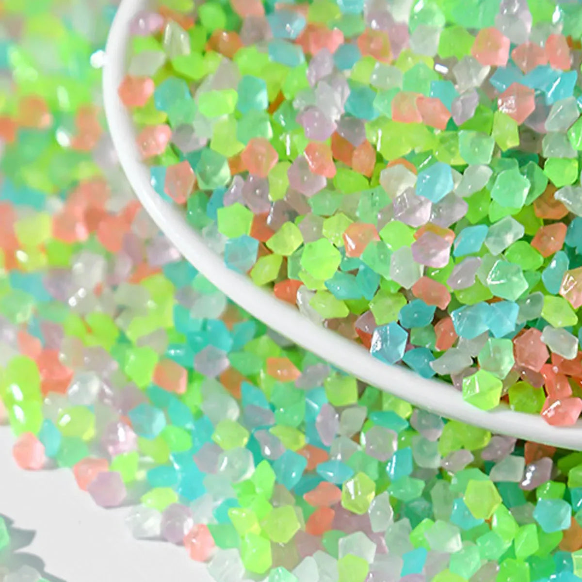 Glow-in-the-Dark Aquarium Sand Luminous Resin Decorative Gravel