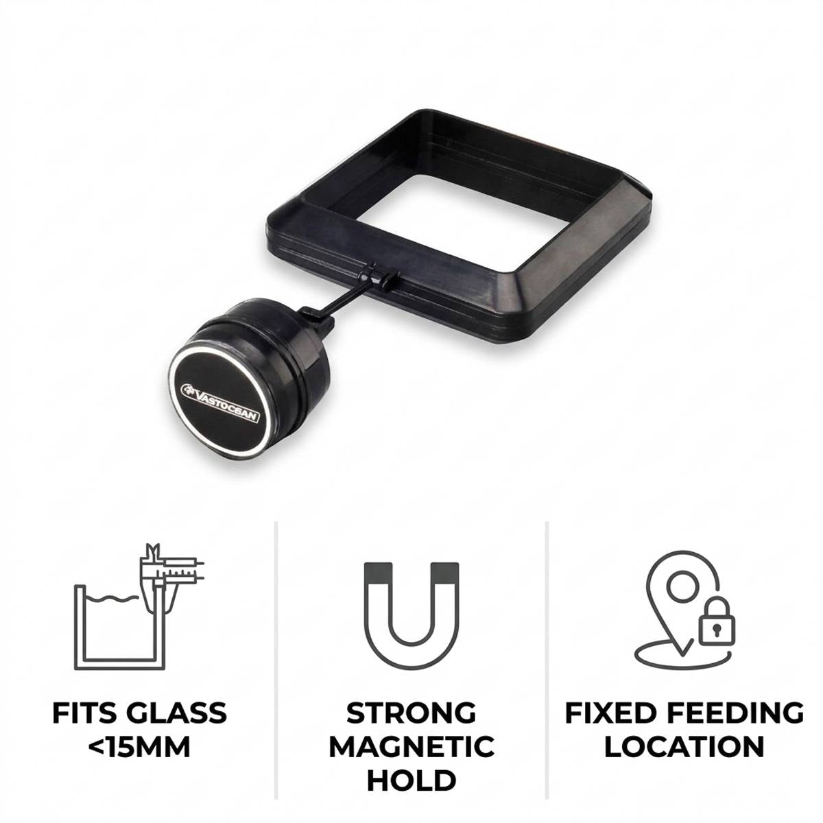 Magnetic aquarium feeding ring for fish food – product view 13