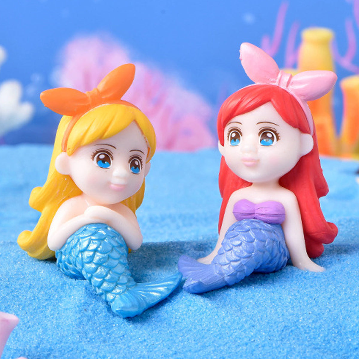 Mini Mermaid Figurine Set 8PCS