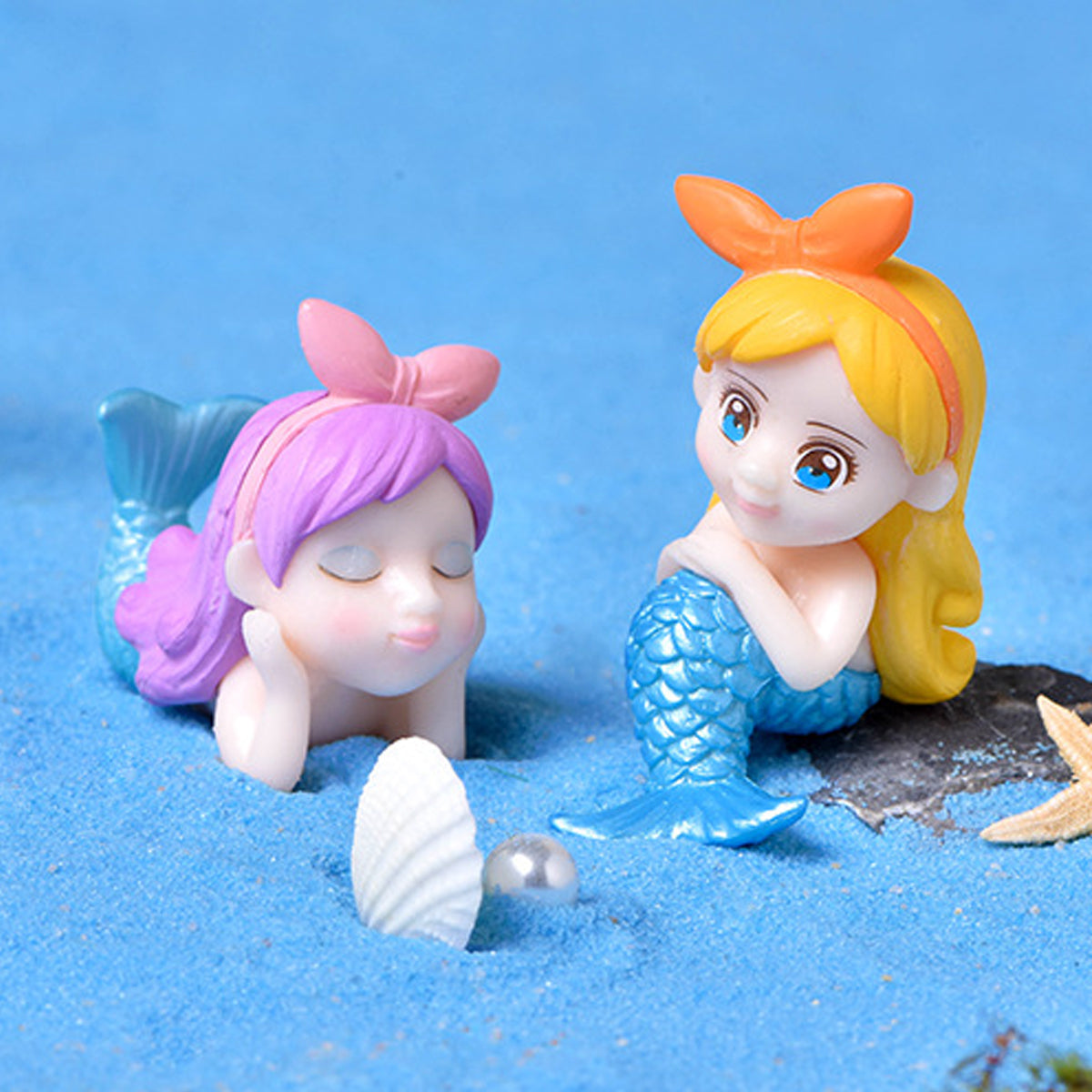 Mini Mermaid Figurine Set 8PCS