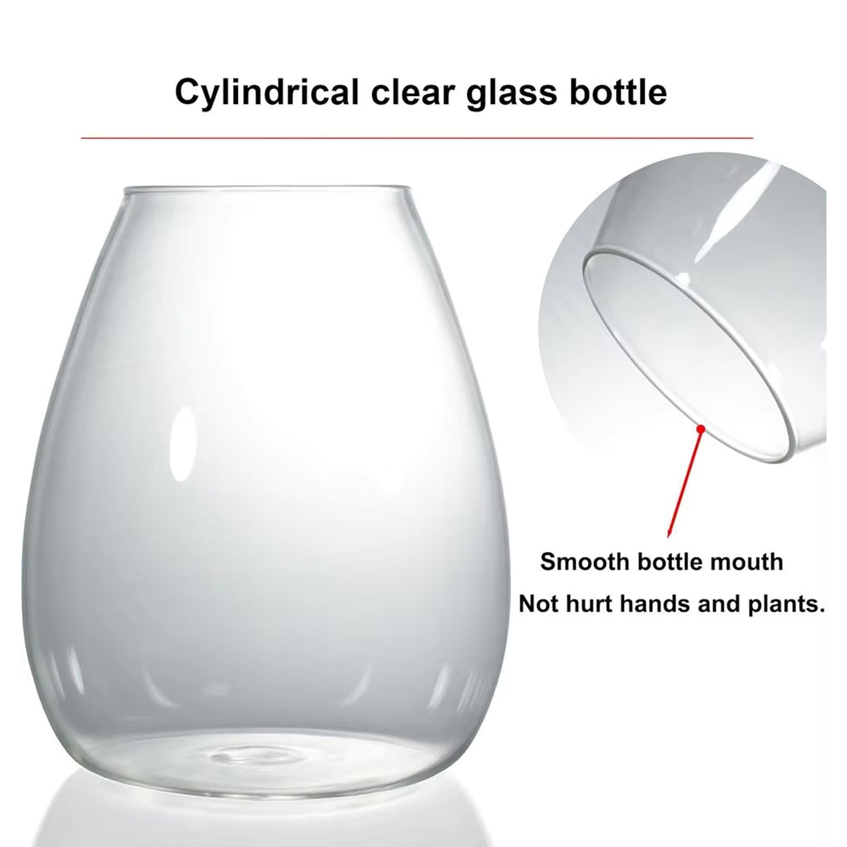 LED Glass Terrarium Bottle Mini Ecosystem Lamp