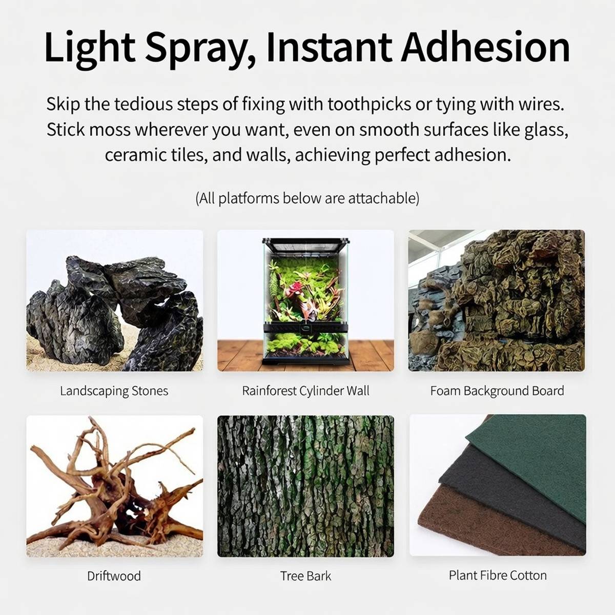MIUS Moss Glue Spray Strong Adhesive For Aquarium Landscaping